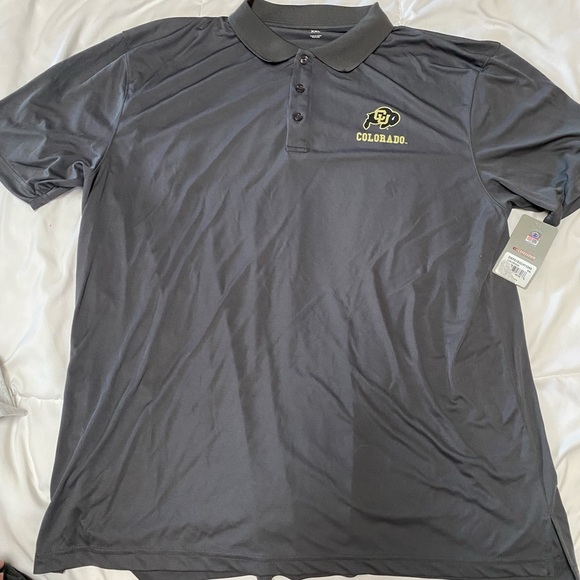 Gray Polo Shirt with Logo - Picture 1 of 1
